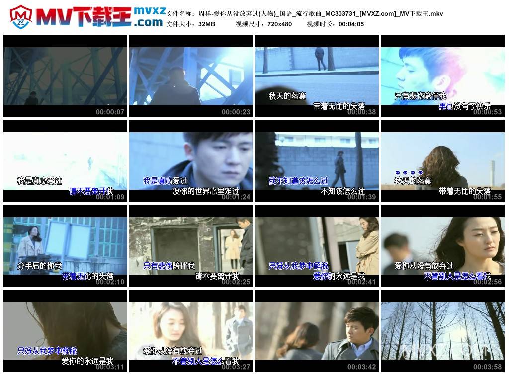 周祥-爱你从没放弃过(人物)_国语_流行歌曲_MC303731